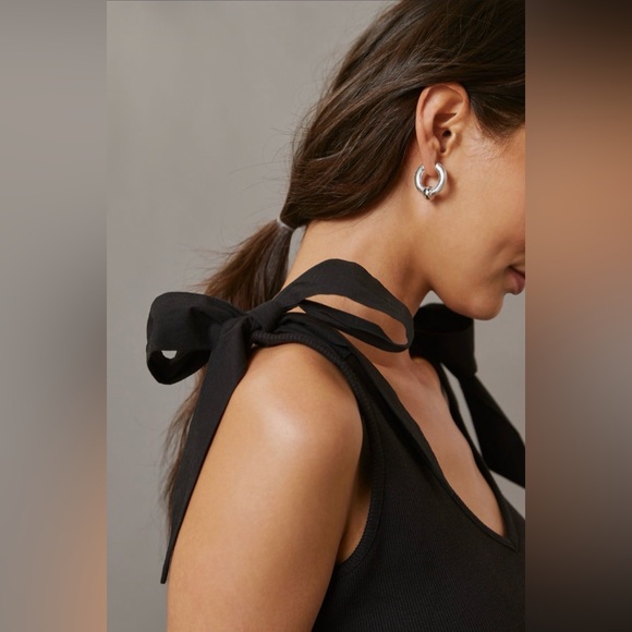 ✨ Anthropologie Rafaela Bow-Tie Tank Sz L - Picture 4 of 6